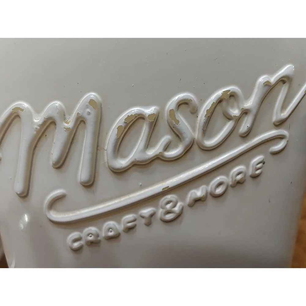Handmade Vanilla Scented Candle White Mason Craft More Glass Jar 15 oz